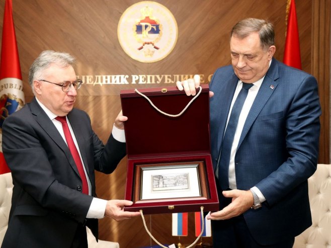 Kalabuhov i Dodik - Foto: predsjednikrs.rs/Borislav Zdrinja