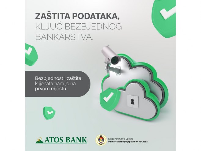Atos banka i MUP Srpske predstavili prvi video u nizu na temu bezbjednosti klijenata (VIDEO)