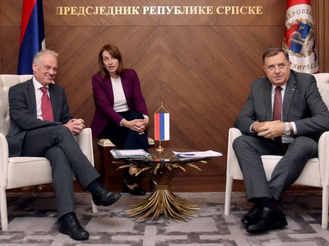 Milorad Dodik i Gert Јan Kopman - Foto: predsjednikrs.rs/Borislav Zdrinja