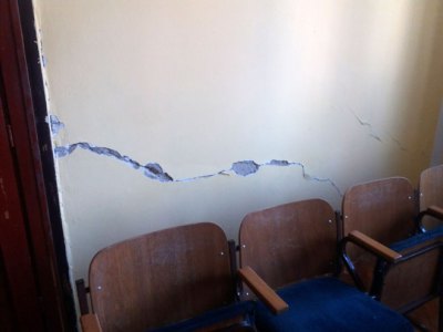 Muzička škola u Nevesinju, posljedice zemljotresa