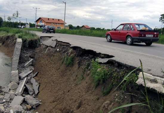 Odroni poslije poplava...