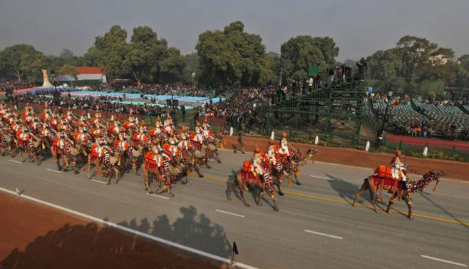 Indijski vojnici se pripremaju za Dan Republike