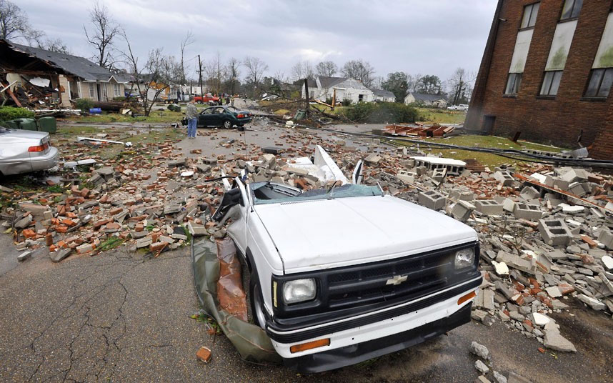 Posljedice tornada u Misisipiju