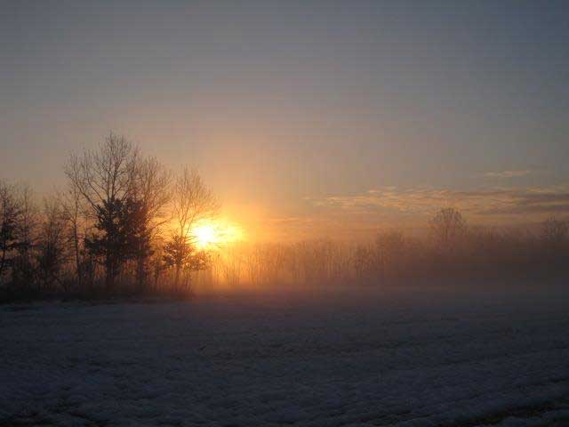 Utorak, 26.02.2013. - Ljubica Kreško Romanić, Niševići - "Izlazak sunca"...