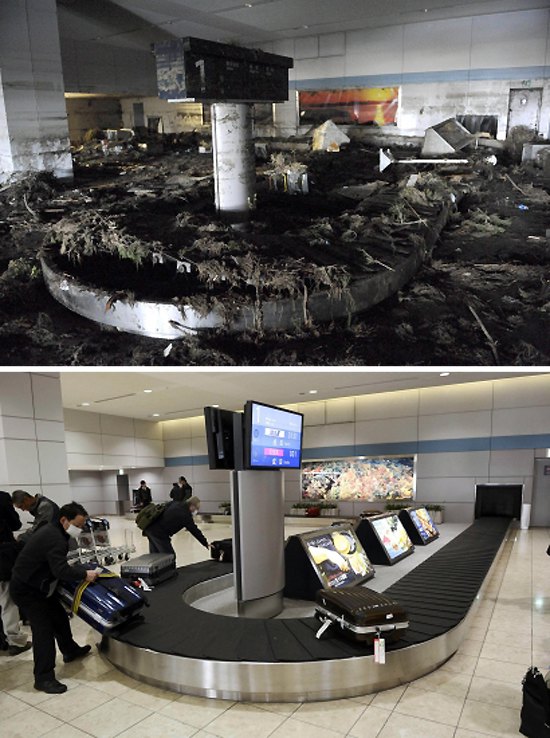 Fotografije Јapana neposredno nakon cunamija i dvije godine kasnije...
