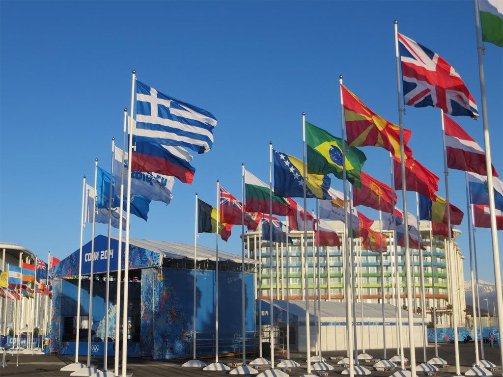 Zastave zemalja učesnika u Sočiju