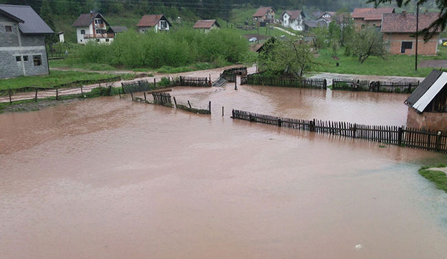 Poplava u Јahorinskom potoku
