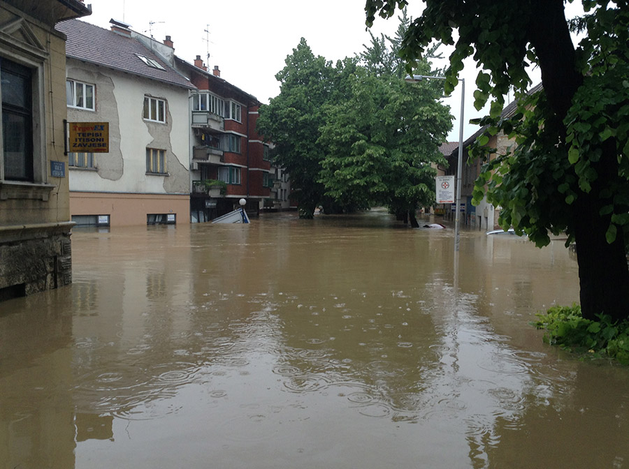 Poplavljeni Doboj 17. maj 2014. - fotograf: Vladimir Milaković