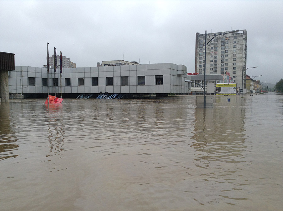 Poplavljeni Doboj 17. maj 2014. - fotograf: Vladimir Milaković