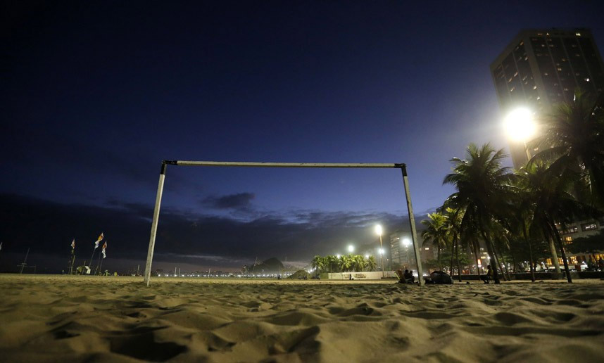 Gol na plaži u Rio de Ženeiru