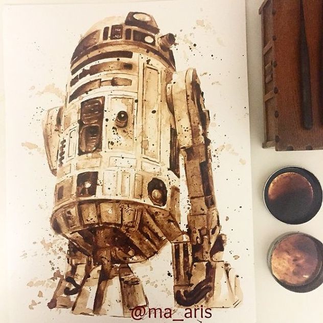 Umjetnica Aristidou za slikanje koristi pet vrsta kafe   (Foto: Agencije)
