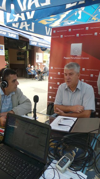 Mladen Krekić, načelnik opštine Modriča (desno)