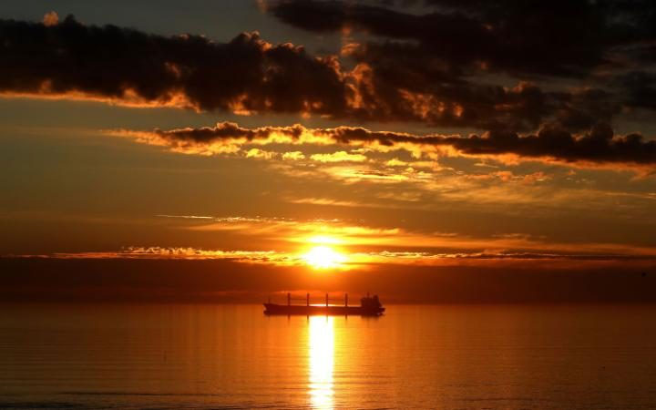 Zalazak sunca na Sjevernom moru