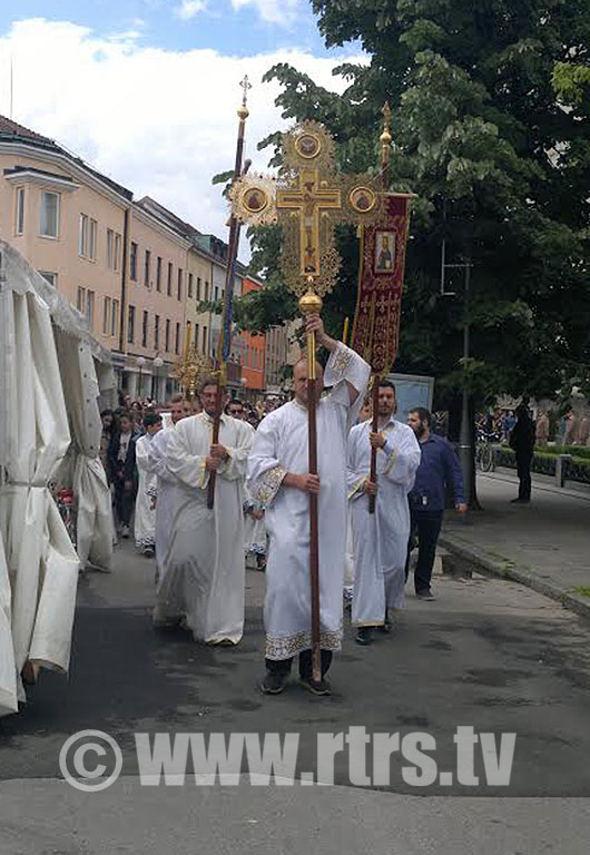 Svečana litija povodom obilježavanje krsne slave grada Banja Luka - Spasovdana