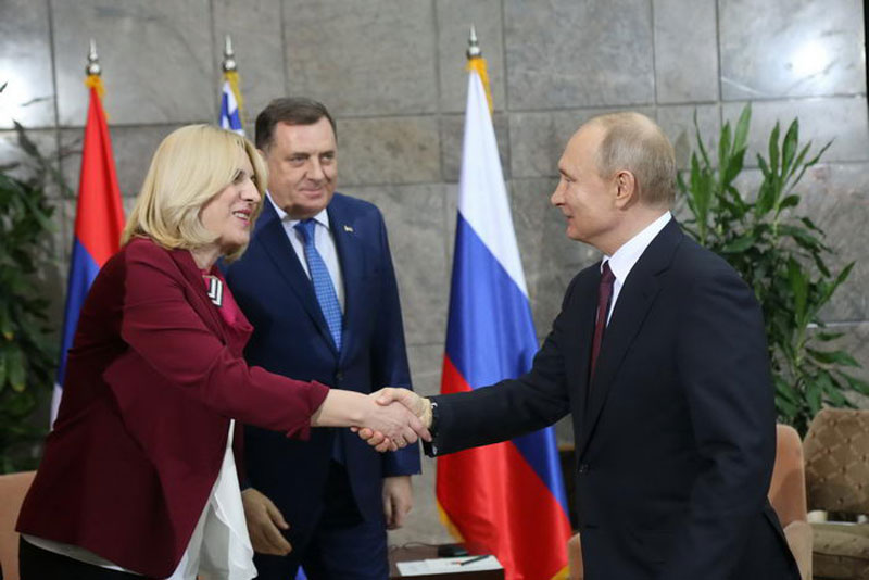 Cvijanović i Dodik sa Putinom u Beogradu