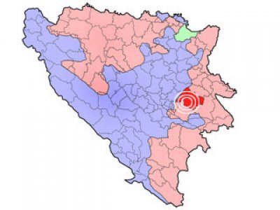 Opština Pale na mapi BiH/RS (ilustracija) - 