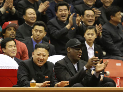 Denis Rodman sa sjeverokorejskim predsjednikom (arhiv) - Foto: AP