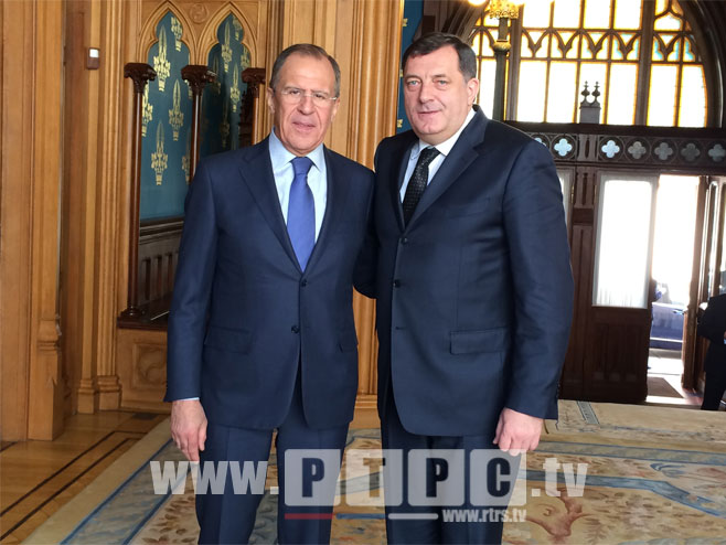 Moskva: Lavrov - Dodik - Foto: RTRS