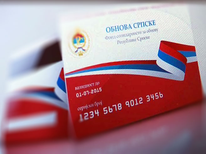 Elektronska platna kartica "Obnova Srpske" - Foto: RTRS