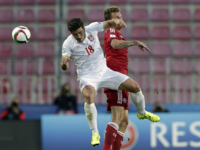 Srbija - Danska 0:2 - Foto: AP