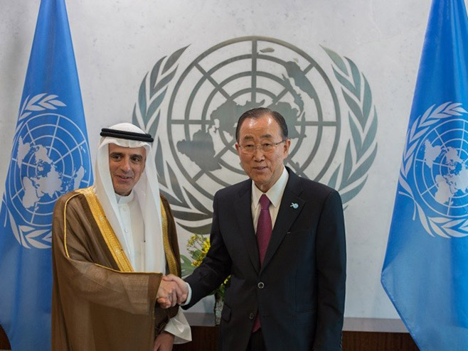 Saudijski ministar i generalni sekretar UN-a Ban Ki Mun - Foto: Beta/AP