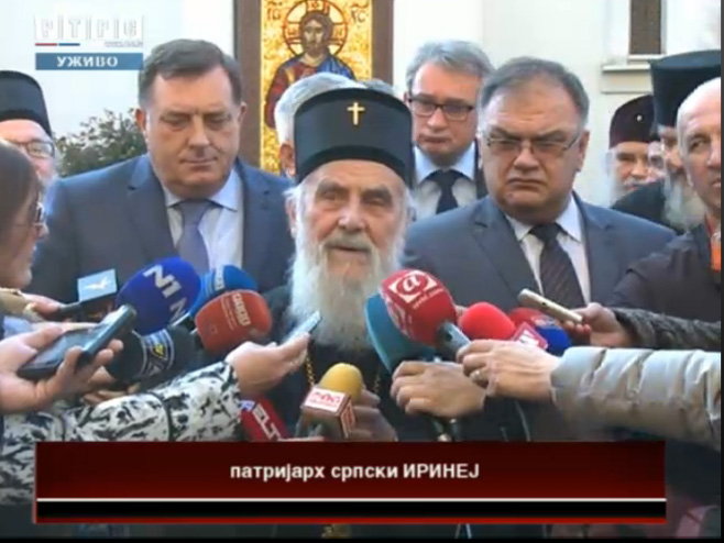 Završen sastanak patrijarha Irineja sa zvaničnicima iz Srpske - Foto: RTRS