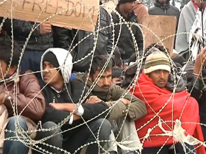 Izbjeglice u Đevđeliji - Foto: Screenshot