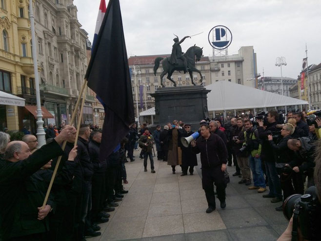 Zagreb - protesti - Foto: Novosti.rs