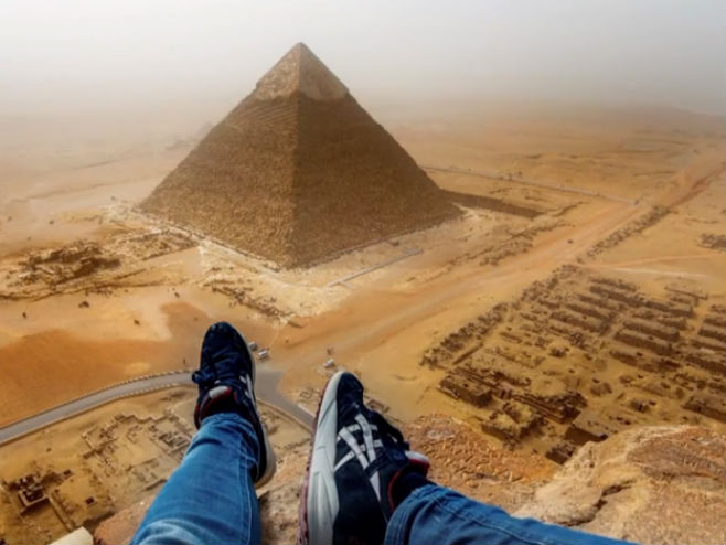 Nevjerovatan pogled s vrha piramide - Foto: Screenshot