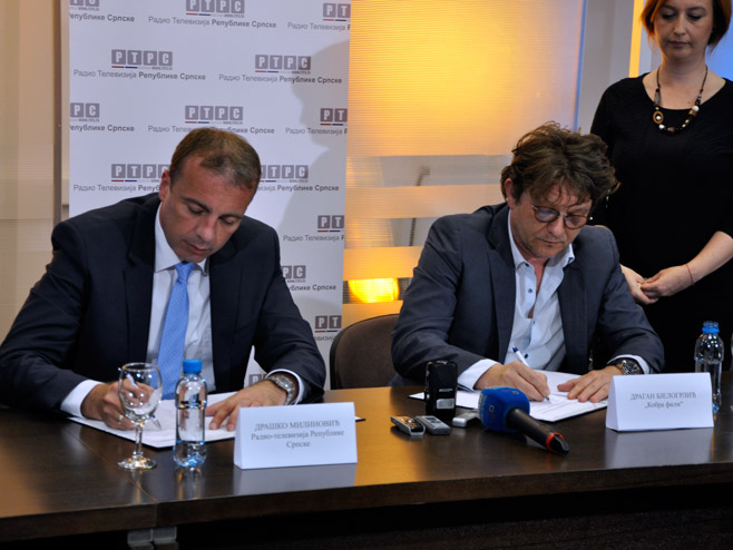 Potpisivanje Ugovora o koprodukciji između RTRS i Kobra filma iz Beograda - Foto: RTRS