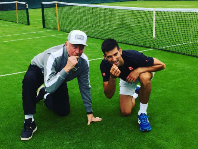 Novak Đoković i Boris Beker - arhiv (Foto: Instagram.com) - 
