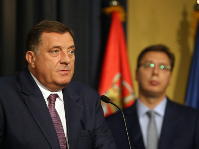 Dodik i Vučić - Foto: SRNA