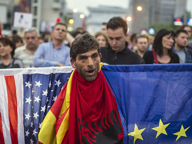 Makedonija - okupljanja - Foto: AFP