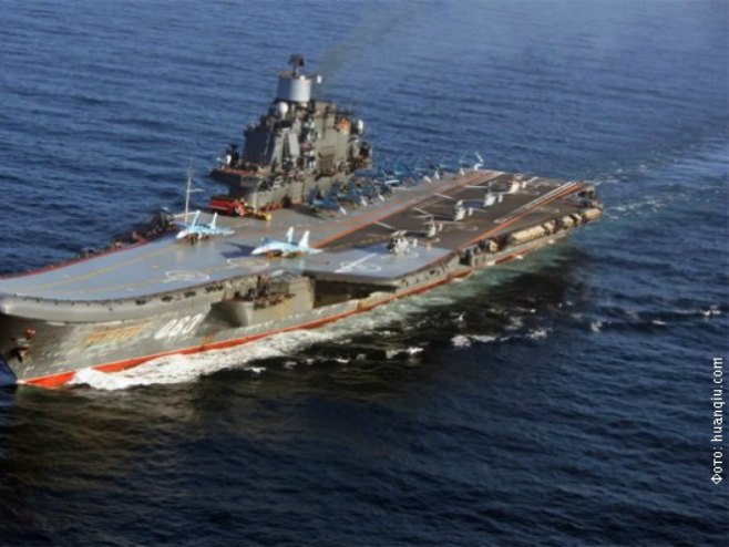 Ruski nosač aviona "Admiral Kuznjecov" - Foto: RTS
