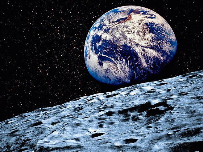 Pogled na Zemlju sa Mjeseca - Foto: ilustracija