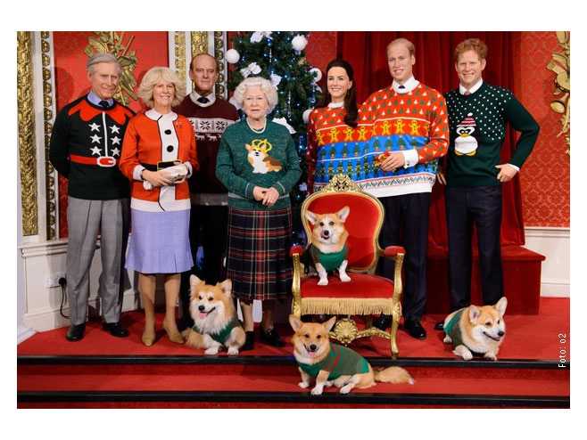 Figure britanske kraljevske porodice u Londonu - Foto: RTS