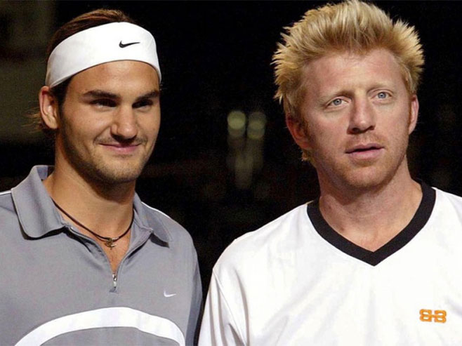 Rodžer Federer i Boris Beker - Foto: Screenshot