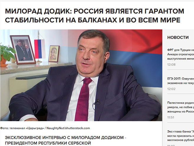 Milorad Dodik, intervju za Carigradsku TV - Foto: Screenshot