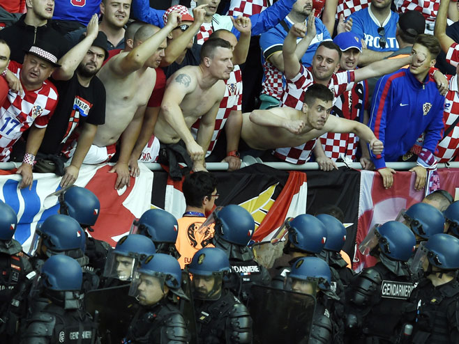 Hrvatski huligani - Foto: AFP