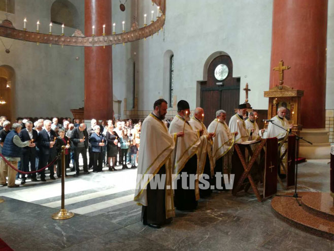 Beograd; U crkvi Svetog Marka služen pomen za stradalnike u akciji "Bljesak" - Foto: RTRS