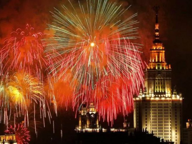 Vatromet u Moskvi - Foto: The Telegraph