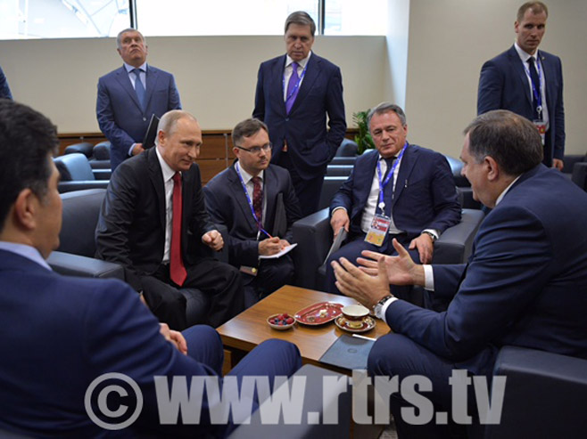 Dodik sa Putinom - saradnja Srpske i Rusije u obostranom interesu - Foto: RTRS
