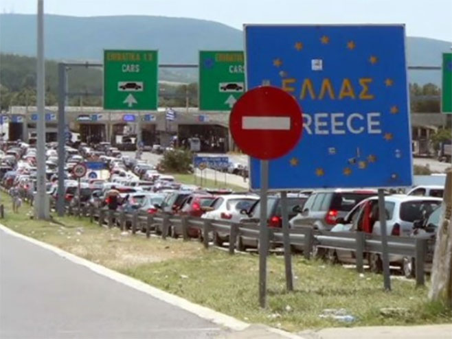 Granični prelaz "Bogorodica" - ulazak iz Makedonije u Grčku - Foto: Screenshot