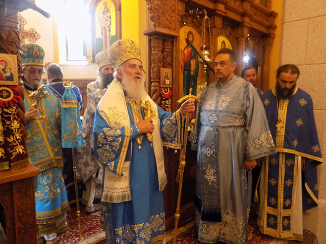 Manastir Osovica - patrijarh Irinej - Foto: SRNA