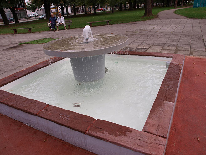 Banjaluka- Obnovljena fontana u Parku "Mladen Stojanović" - Foto: SRNA