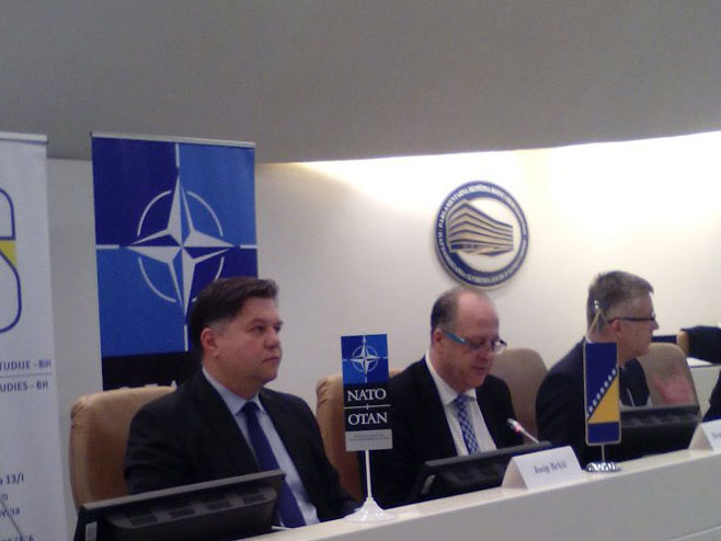Јosip Brkić na međunarodnoj konefernciji Odjeljenja za javnu diplomatiju  NATO-a - Foto: SRNA