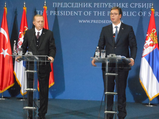 Erdogan i Vučić - Foto: SRNA