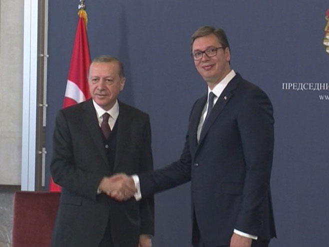 Erdogan i Vučić - Foto: RTRS