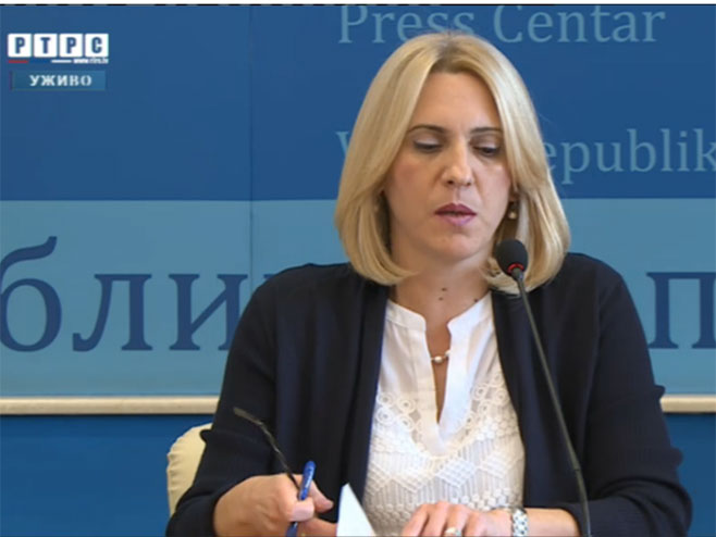Željka Cvijanović - pres konferencija - Foto: Screenshot