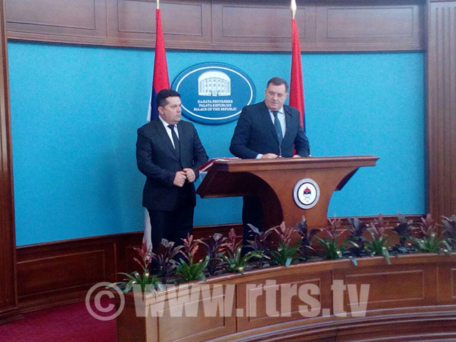 Dodik - Stevandić - Foto: RTRS